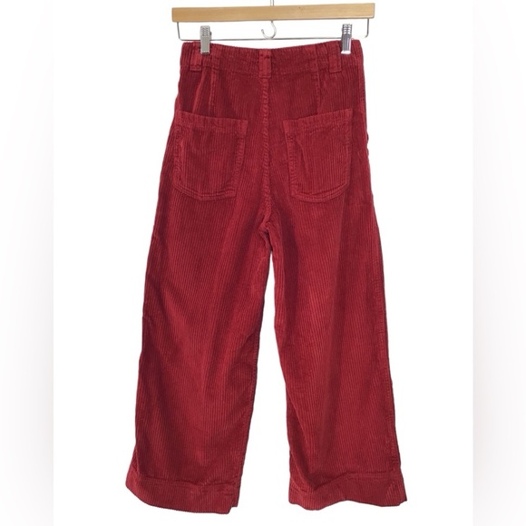 Abercrombie & Fitch Merlot Wide Leg Corduroy Pants Size XS NEW - Picture 2 of 5